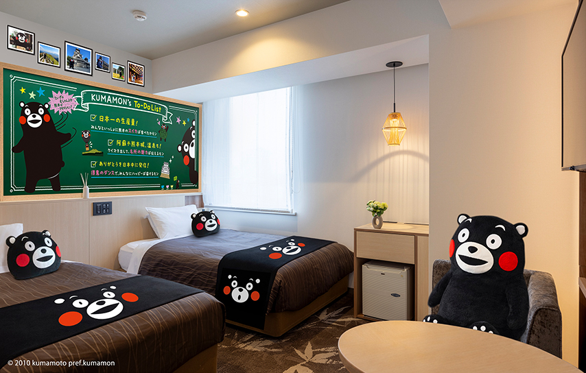 熊本熊联名主题房 效果图