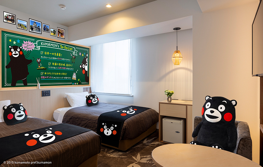 熊本熊联名主题房 效果图