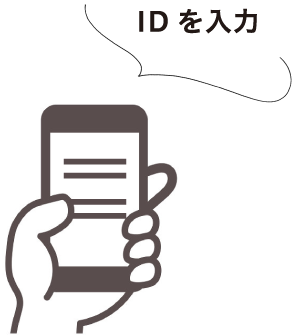 在智能手机上输入ID